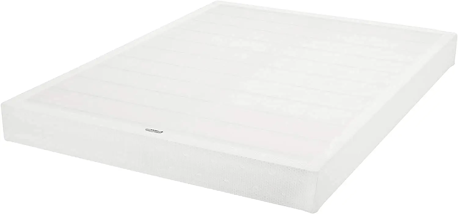 Metal Smart Box Spring Bed Base, Extra Firm Memory Foam Mattress Foundation, Tool-Free Easy Assembly, Full