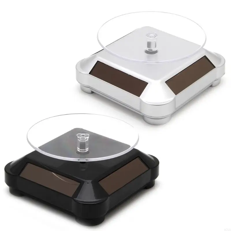 97QE 360 Rotating Turntable Plate Solar Power untuk Tonton Telepon Telepon Display Stand