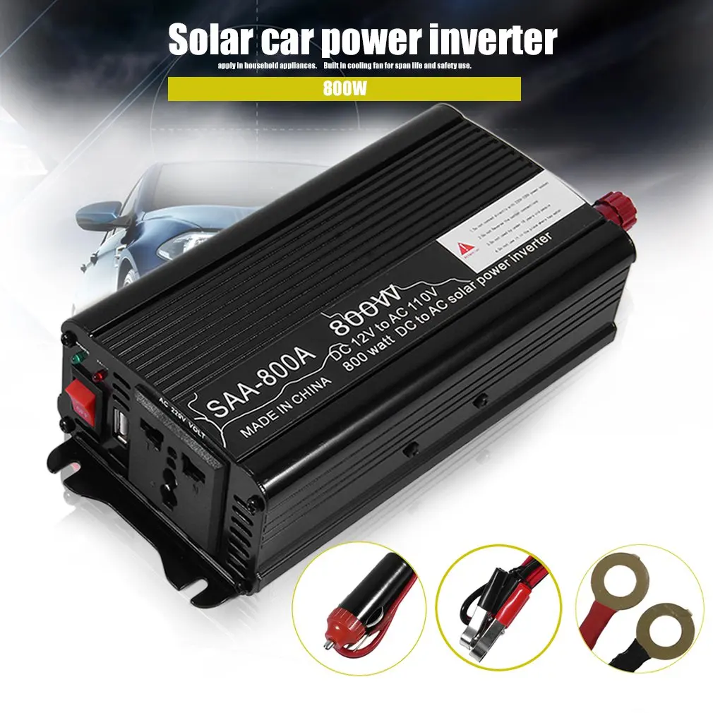 3000W 12V To 220V/110V Car Power Inverter Converter Charger Adapter Dual USB Voltage Transformer Modified Sine Wave