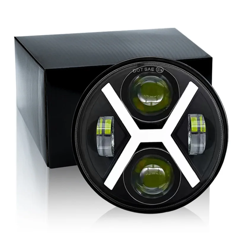 

5.75-inch 80W Harley Wrangler LED headlights, off-road vehicles, motorcycles, daytime running lights, integrated high and low