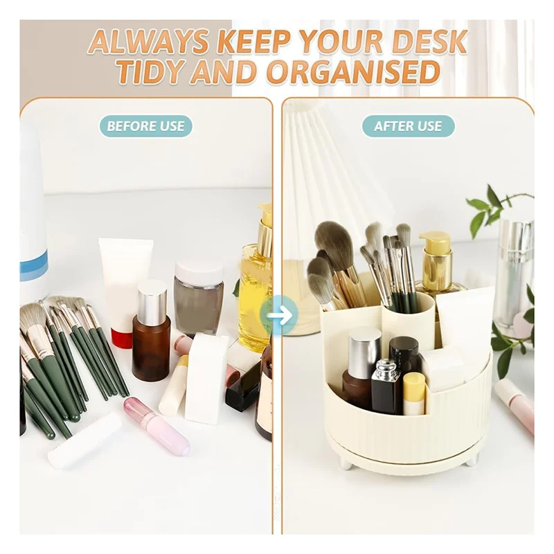 

1 PCS Makeup Brush Holder, Makeup Brush Organizer Plastic Make Up Brushes Cup Makeup Brushes Holder,A