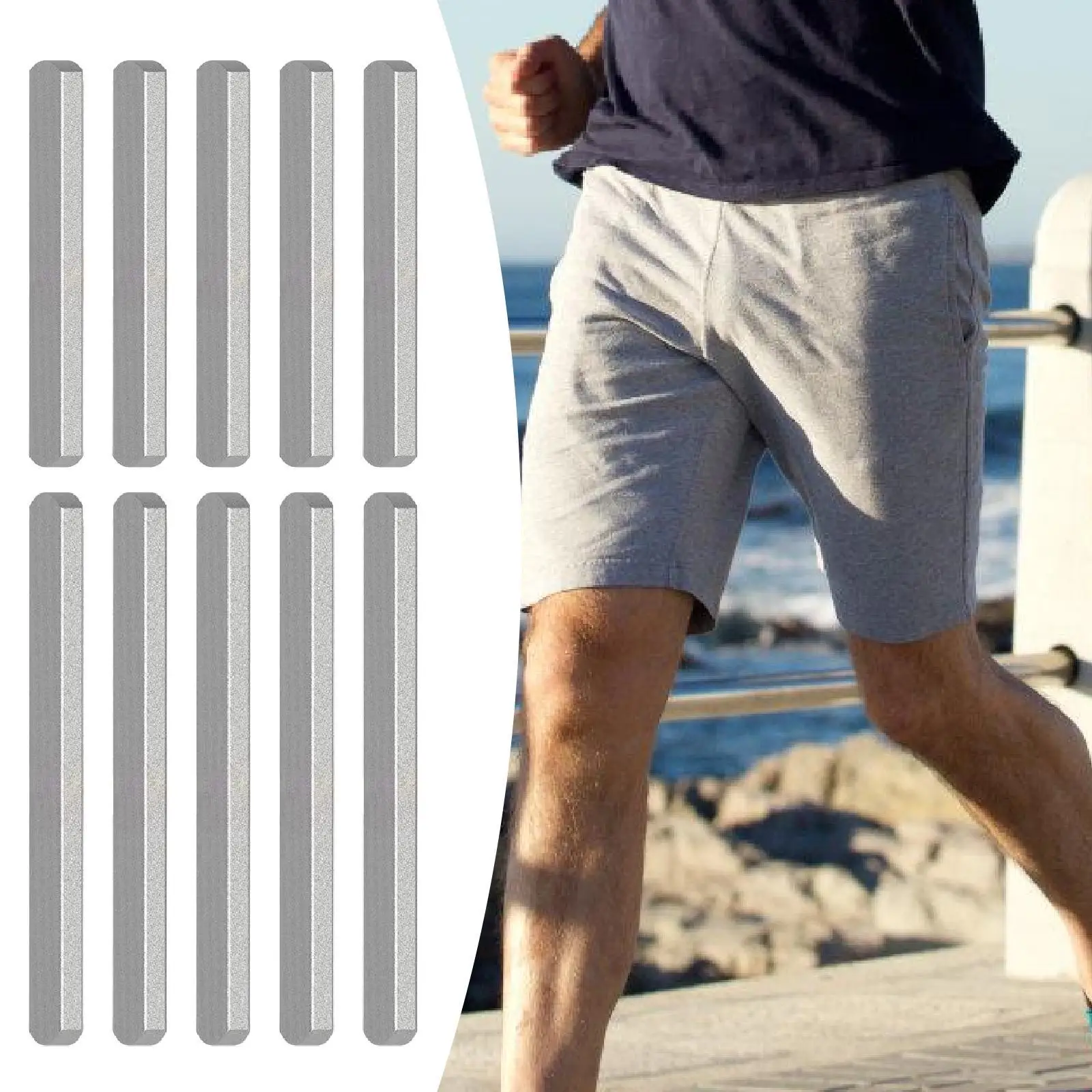 5x Stahlplatten für Gewichtsweste, Übungen, runder Kopf zum Laufen, Gehen, Damen, Herren, Knöchel, Handgelenkgewichte, Outdoor-Aktivitäten