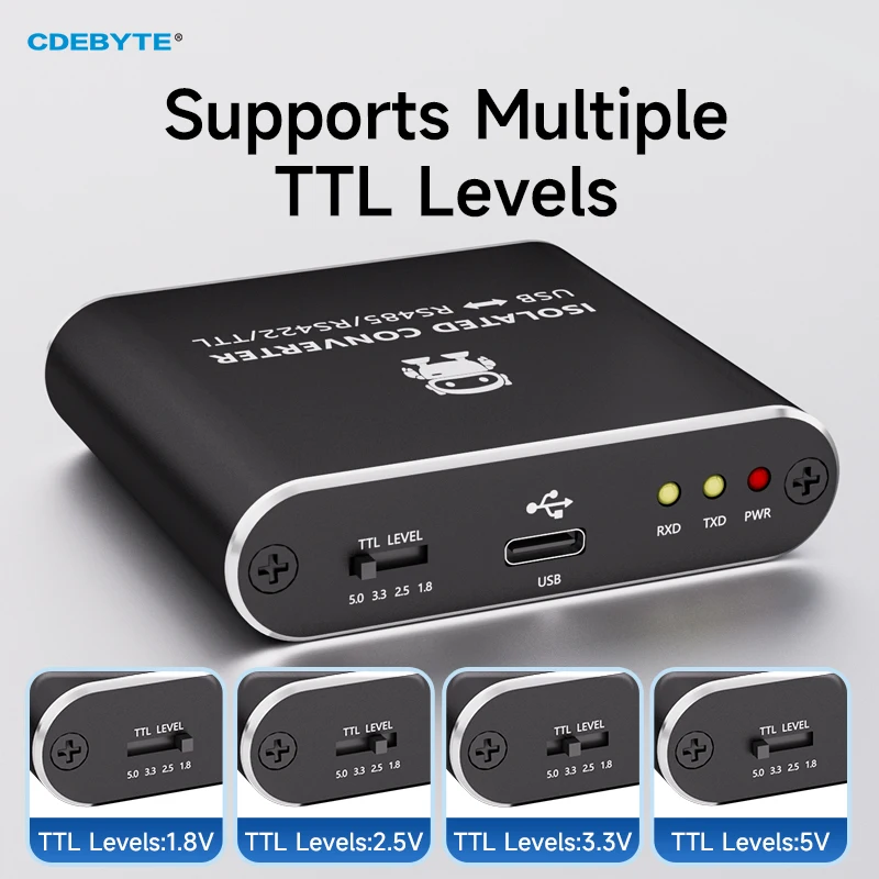 USB-to-Serial Converter Supports USB to TTL/RS485/232/422 CDEBYTE E810-U16 E810-U17 Series Industrial-Grade DC 5V 3/6/12Mbps