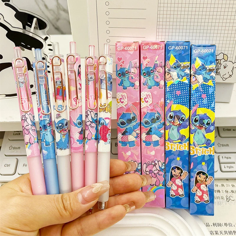 

36pcs Disney Stitch Gel Pen Student Writing Office Signature Neutral Pen Ball Pen School Supplies Wholesale Korean Stationery