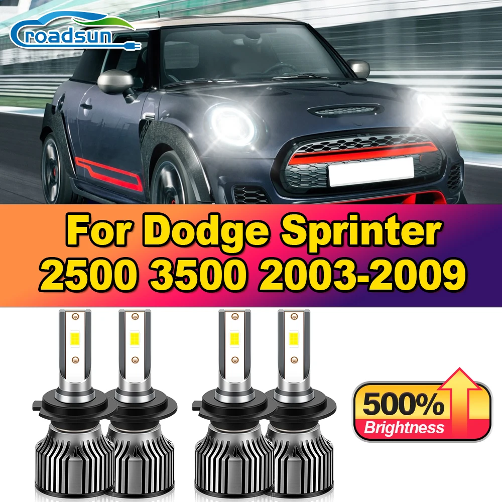 

240W Canbus LED Headlight Bulbs 40000LM Front Lights 12V 6000K Car Lamps For Dodge Sprinter 2500 3500 2003-2006 2007 2008 2009