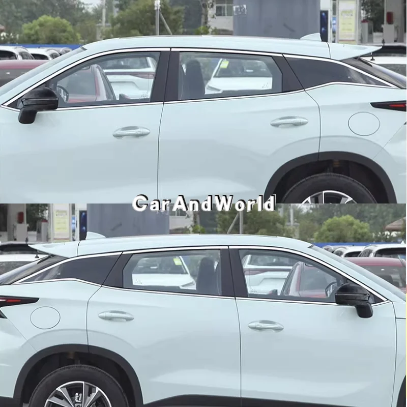 

Car Full Window Center Pillar Protector Body Door Column Strips Trims Car Stainless Accessory For CHERY OMODA 5 C5 S5 2022-2025