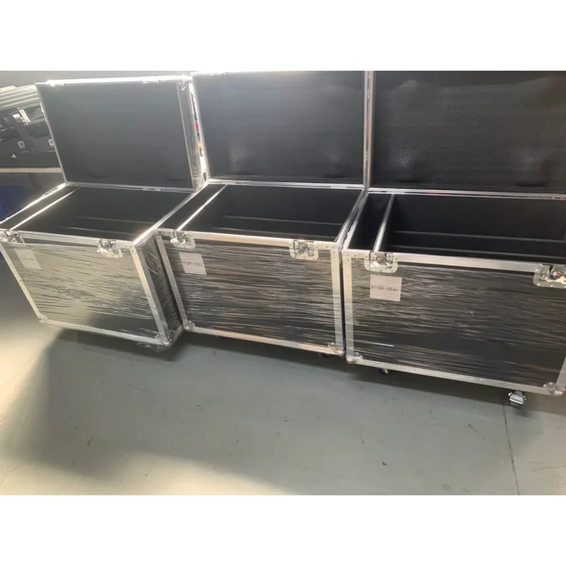 Custom Sizes Cable Wire Storage Shockproof Tool Box Flightcase Flycase Stage Lighting Equipment Flight Case with Wheels