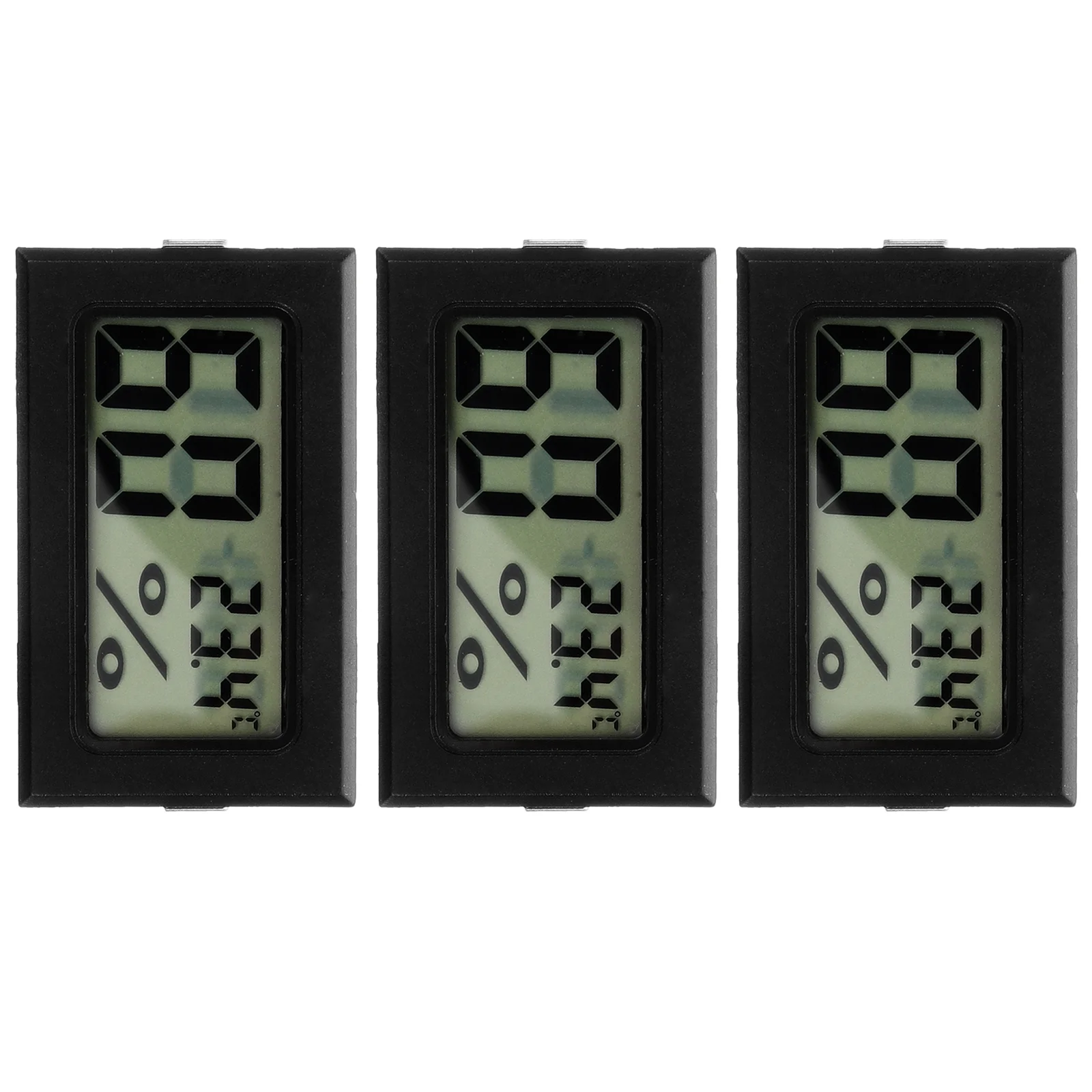 

3 Pcs Humidity Meters Mini Thermometer Hygrometer Hydrometer Reader Abs for Jars