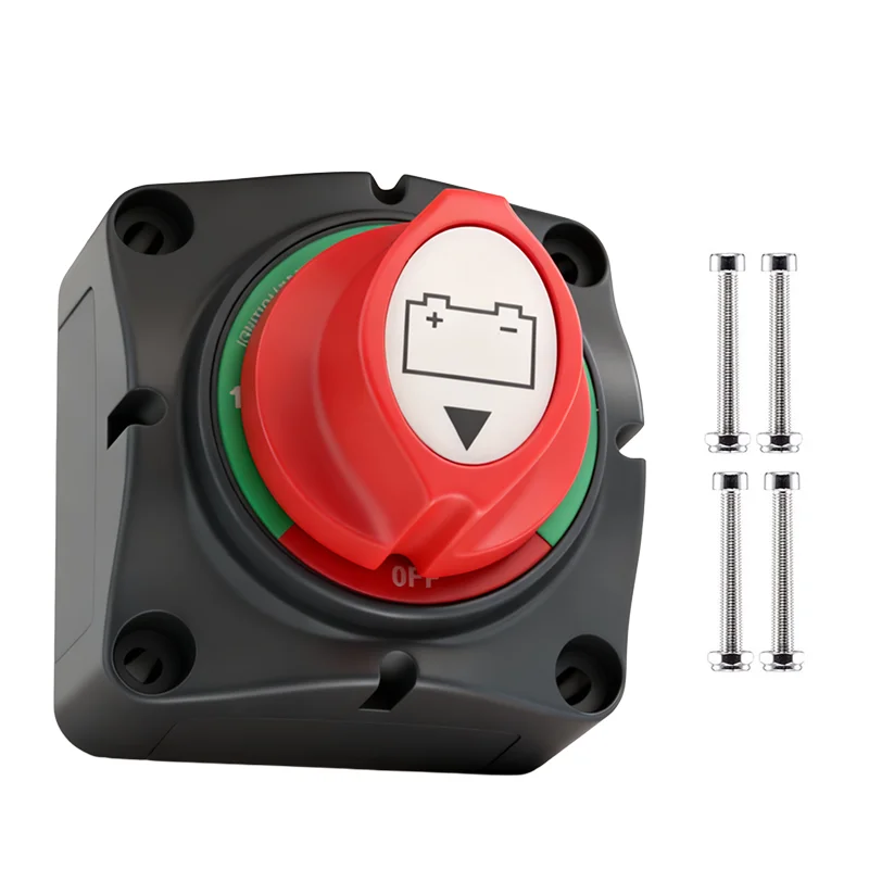 275A Battery Disconnect Switch 1-2-Both-Off DC 12V-48V Master Marine Battery Switch Power Cut Off for Marine Battery Isolator