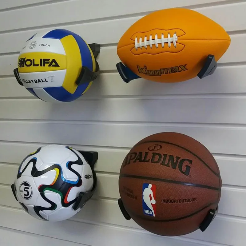 Household basketball shelf wall collection shelf ball grabbers hanging rack rugby football hanging wall storage and finishing