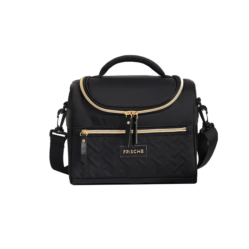 New women's shoulder insulated bag, ice pack, bento bag, large capacity thickened food refrigerated bag, student lunch box bag image 6