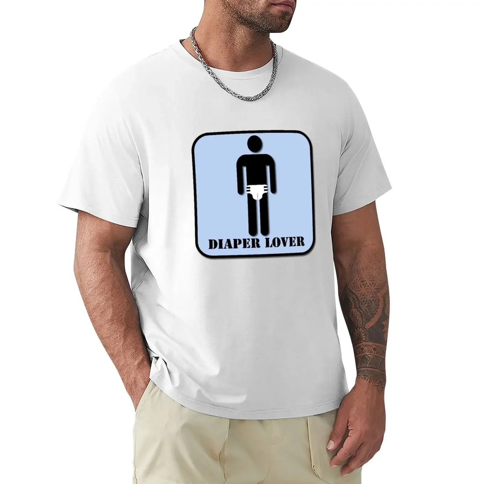 Diaper Lover T-Shirt summer clothes customizeds oversizeds clothes for men