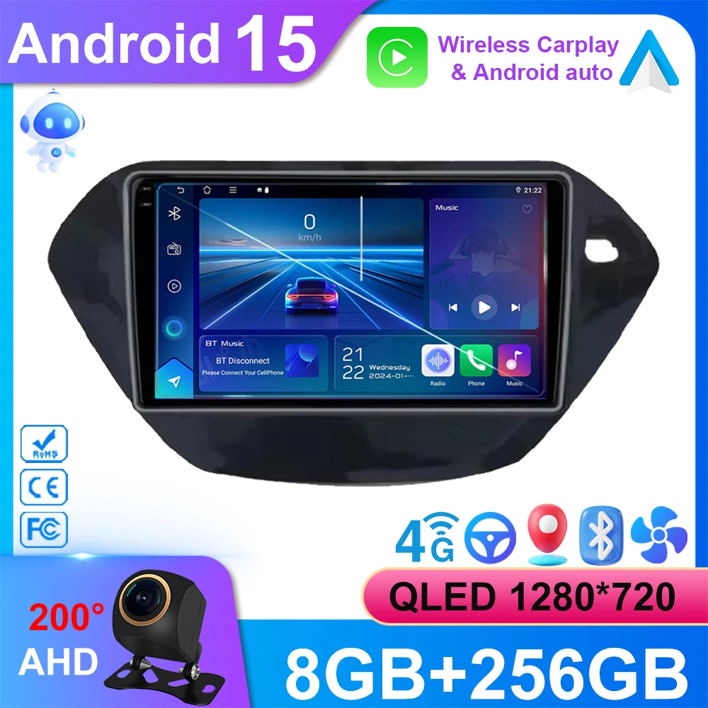 

Car Radio For Chevrolet Trailblazer 2019 2020 Android15 5G wifi Auto Stereo Multimedia Player GPS Navigation Wireless Carplay