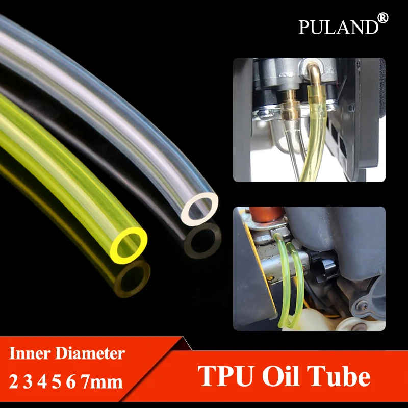 2/5/10/20m Polyurethane Petrol Pipe 2mm 3mm 4mm 5mm 6mm 7mm Fuel Gas Hose Flexible Oil Resistant Tube for Motorcycle Car Parts