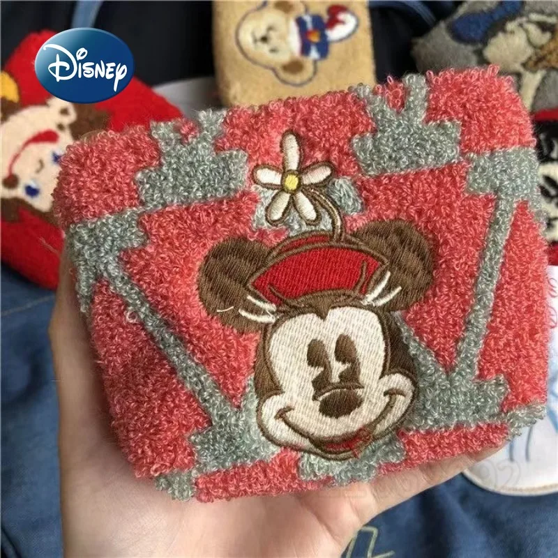 Disney Mickey\'s New Plush Zero Wallet Luxury Brand Fashion Trend Zero Wallet Cartoon Cute Children\'s Zero Wallet High Quality