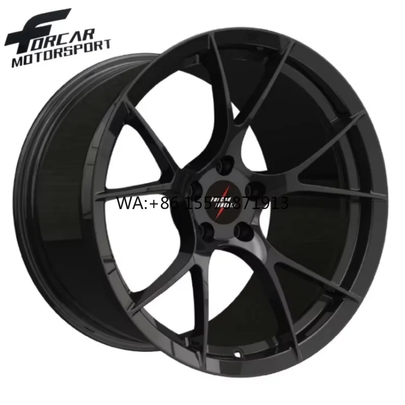 

Simple Monoblock Design Gloss Black 16 17 18 19 20 21 22 23 24 Inch Forcar Alloy Forged Wheels Rims for Modification