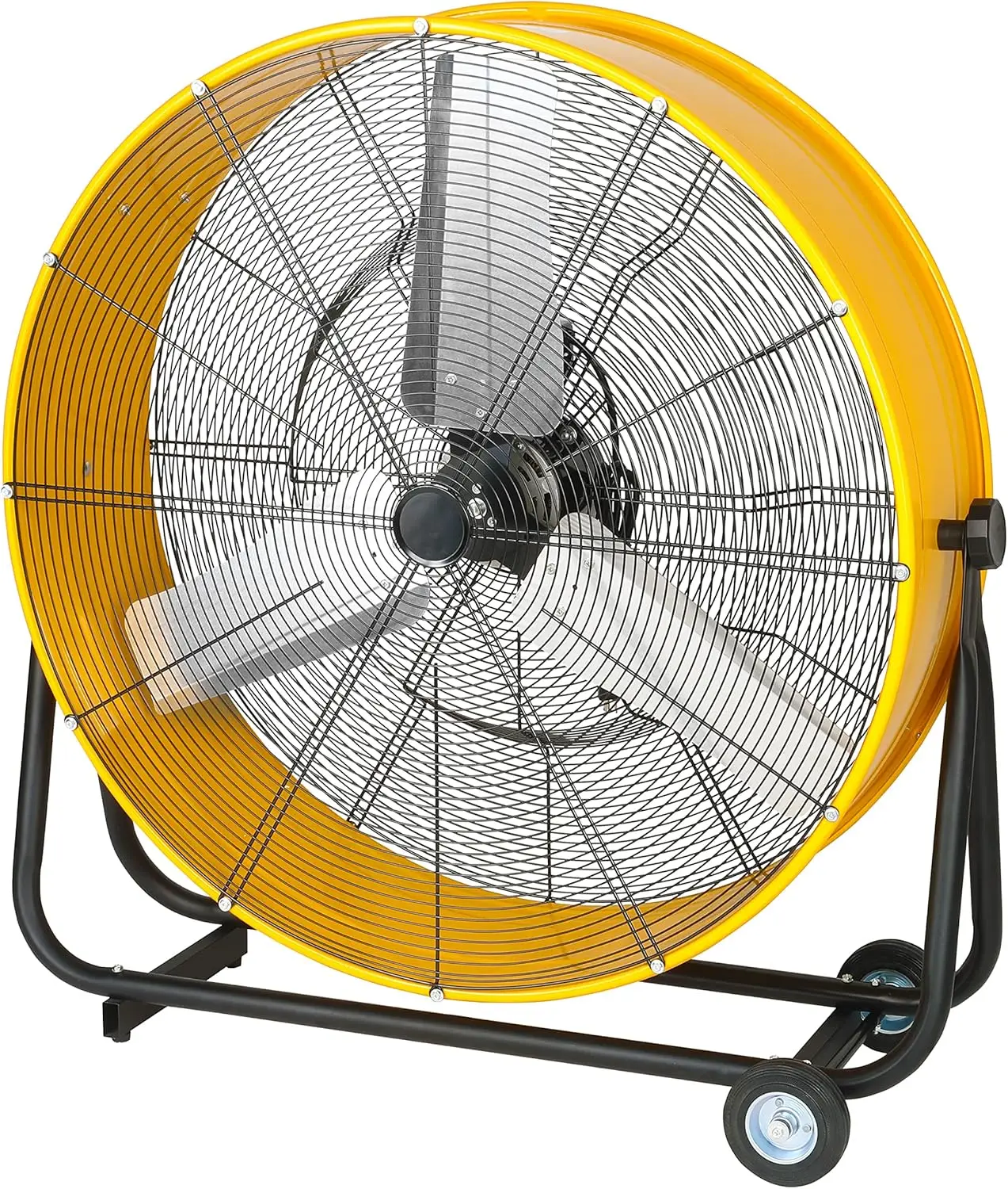 36 Inch Heavy Duty Metal Industrial Drum Fan, 3 Speed Floor Fan for Warehouse, Workshop, Factory and Basement