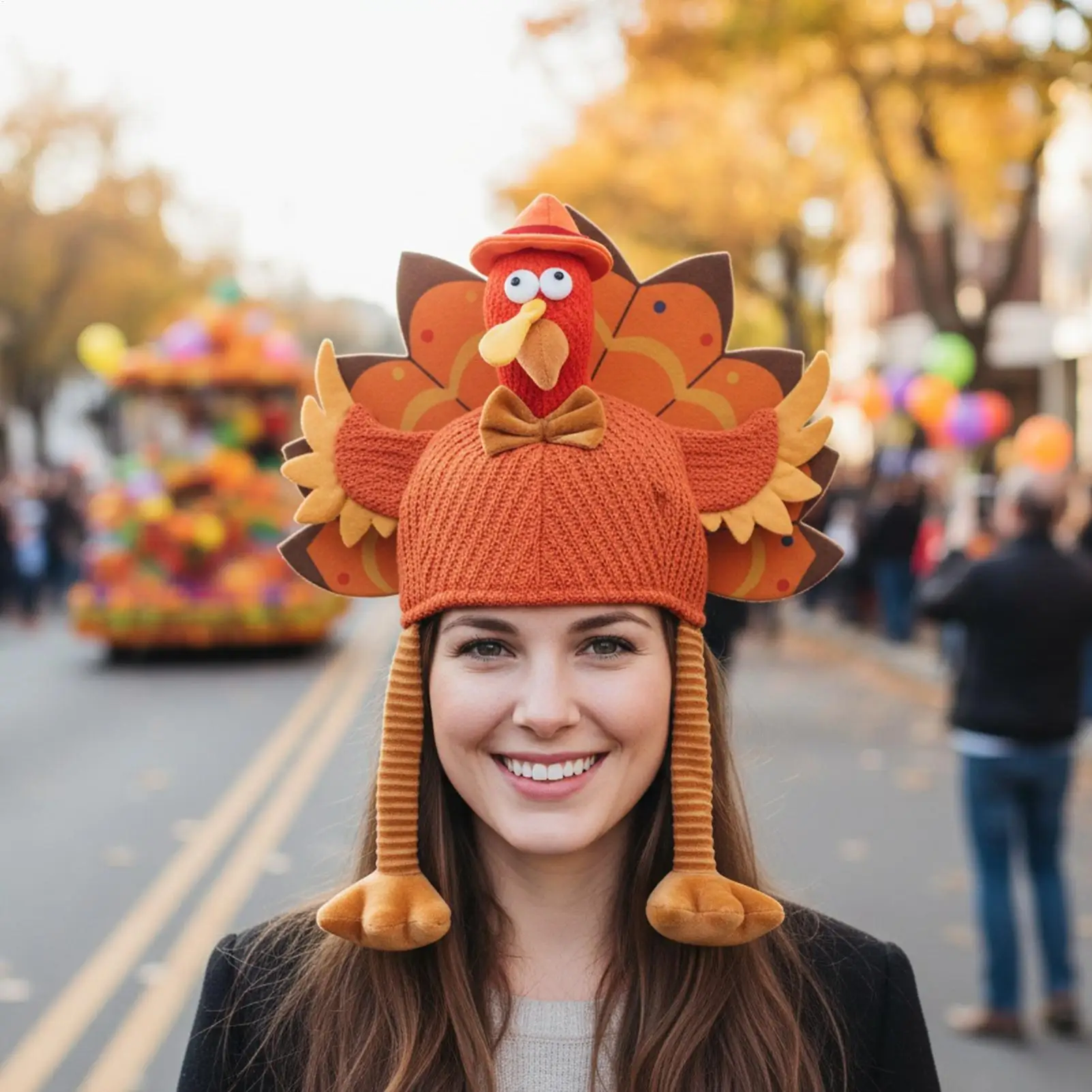 

Turkey Hat Thanksgiving Cosplay Headwear Dress Up Holiday Hat For Photographers Event Planners Content Creators Family Gathering