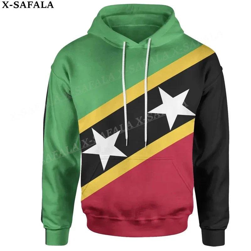 

Saint Kitts And Nevis Coat Of Arms 3D Print Zipper Hoodie Men Pullover Sweatshirt Hooded Jersey Tracksuit Outwear Coat Casual-4