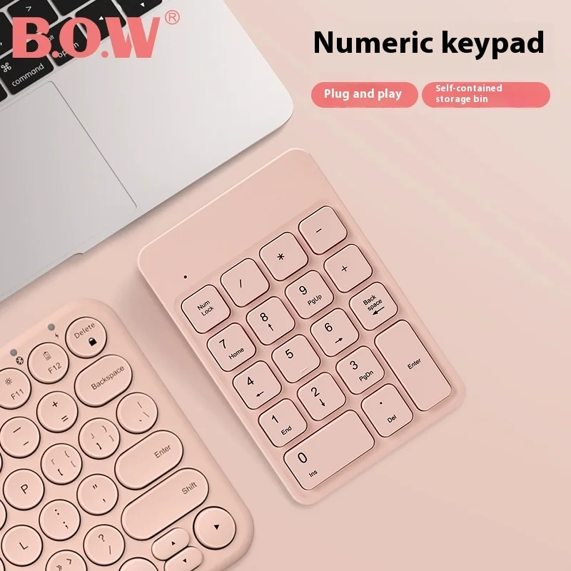 AULA Charging wireless Bluetooth numeric keypad  Wired external laptop financial accounting USB Keypad numbers Halloween gift