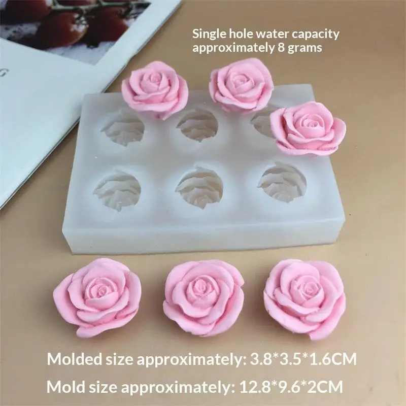 Mini Rose Silicone Mould Multipurpose DIY Craft Tool For Chocolate Cake Candy Fondant Soap Resin Handmade Baking And Craft Produ
