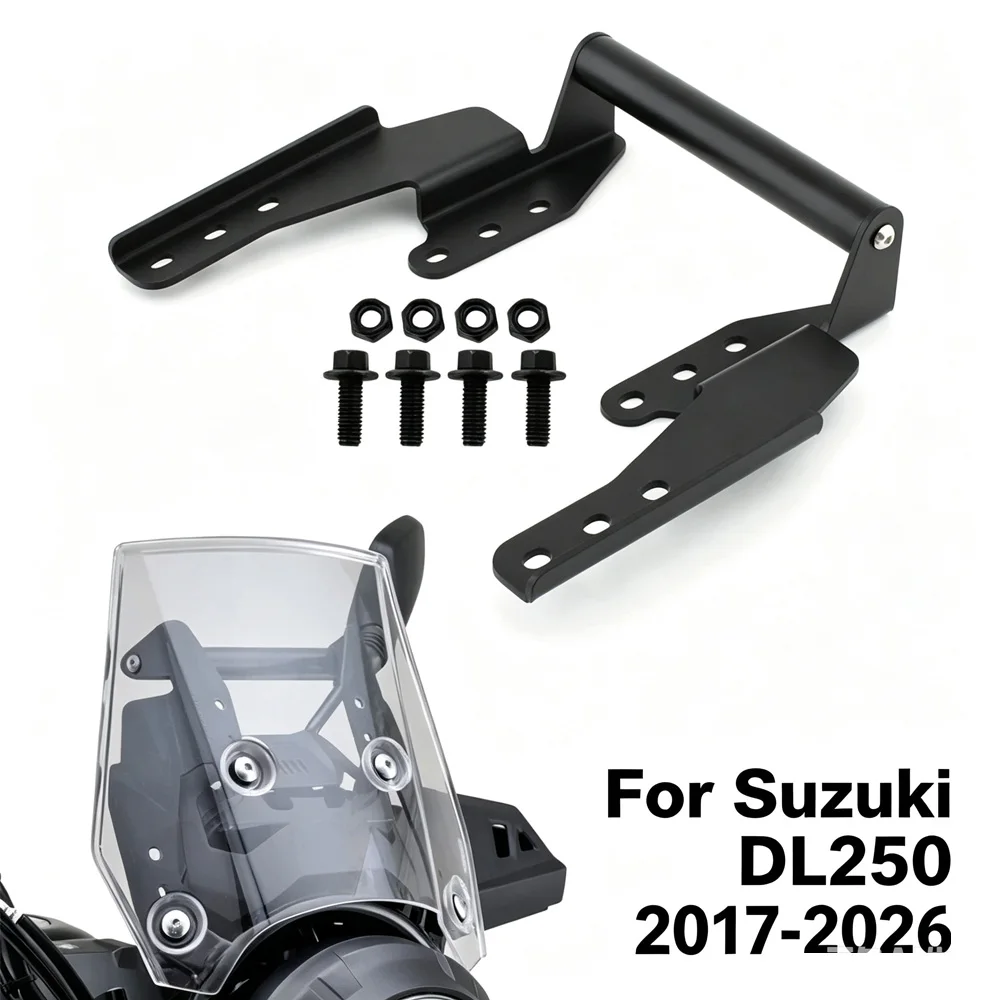 FOR SUZUKI DL250 V-Strom 250 DL 250 V Strom 250 2017-2026 Motorcycle Navigation Mount Extension Bar Phone Holder Bracket Black S