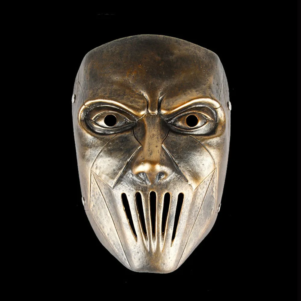 

Resin Mick Craig Cosplay Mask Halloween Party Full Size Costume Props Golden Mask