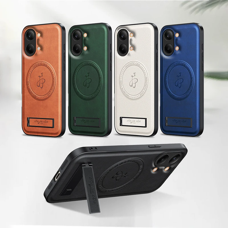 Luxury Leather Stand Phone Case For Xiaomi POCO X8 Pro Max X8 Pro Magnetic Cover For Magsafe Shockproof Full Camera Shell - view 6
