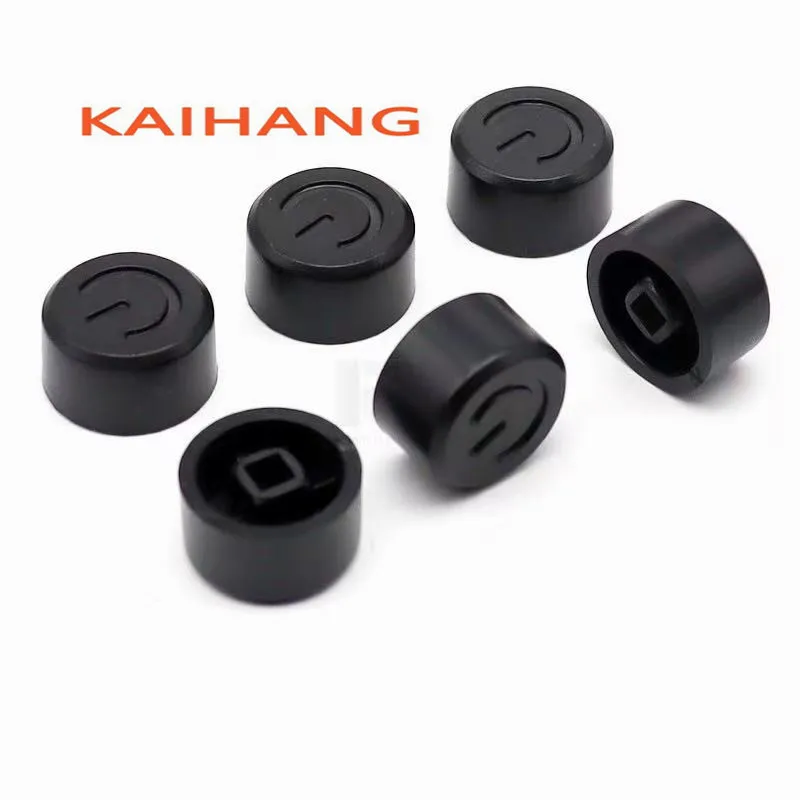100 Plastic button cap tact Switch Power switch button cap Self-locking switch cap diameter 15MM height 8.5MM aperture 3.2MM
