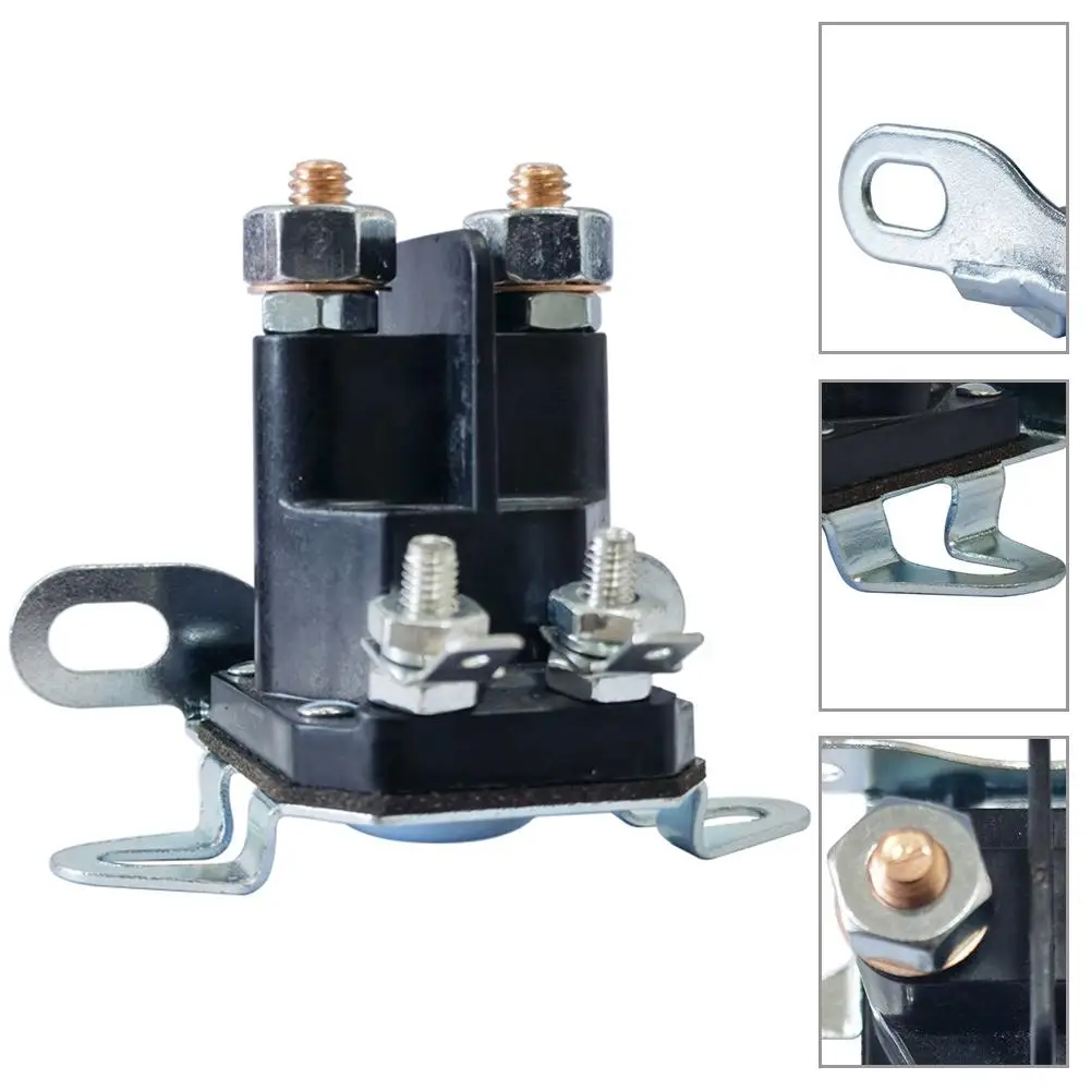 Solenoide para paseo en Tractor, aplicaciones de jardín, cortacésped, cortacésped, 4 polos, 4 terminales, solenoide de arranque para moto de nieve