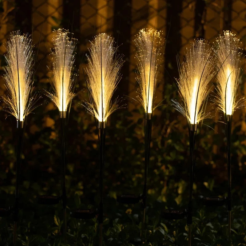 Park Lawn Solar Simulation Reed Outdoor Led Fiber Optic Villa Garden Light