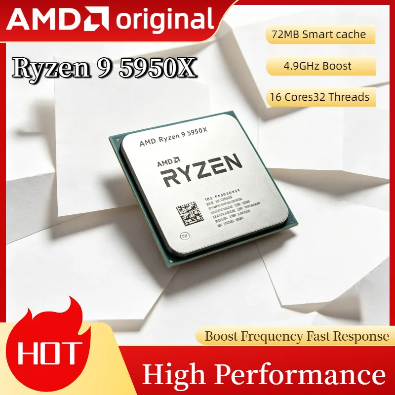 AMD Ryzen 9 5950X Nuevo, 16 Núcleos, 3.4 GHz, Serie Ryzen 9 5000, Vermeer Zen 3, Socket AM4, 105W, 16 Núcleos, 32 Subprocesos, Ultra