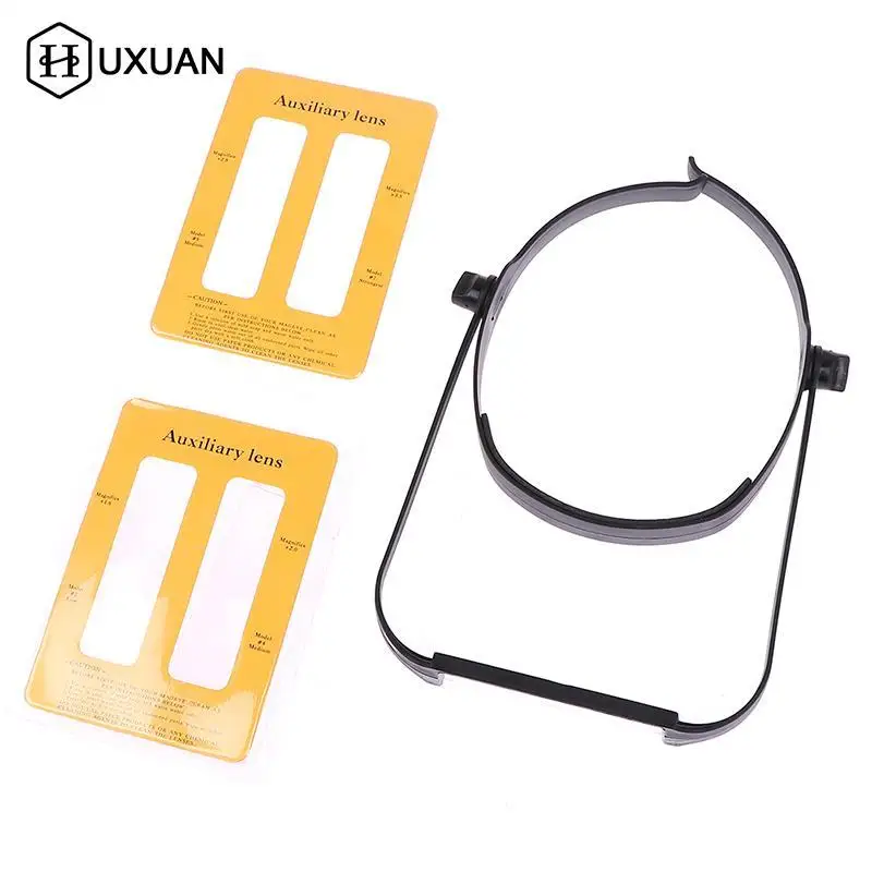 

Увеличительное стекло с креплением на голову, увеличительное стекло с 4 акриловыми линзами (1,6x, 2X, 2,5x, 3,5x), увеличительное стекло для чтения