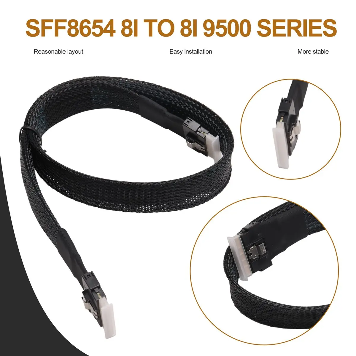 #46L Computer Accessories,High Speed NVMe Available Cable External Video Card Adapter 0.5M (ABS+Line)