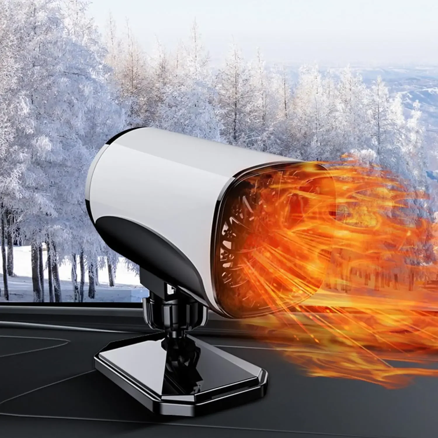 Portable 12V Car Heater 150W Fast Defroster with Air Purifier for Car RV SUV