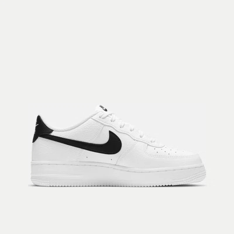 Nike Air Force 1 07 Men and Women Anti Slip Board Shoes Classic Black and White Leather Comfortable and Versatile Low Top Shoes