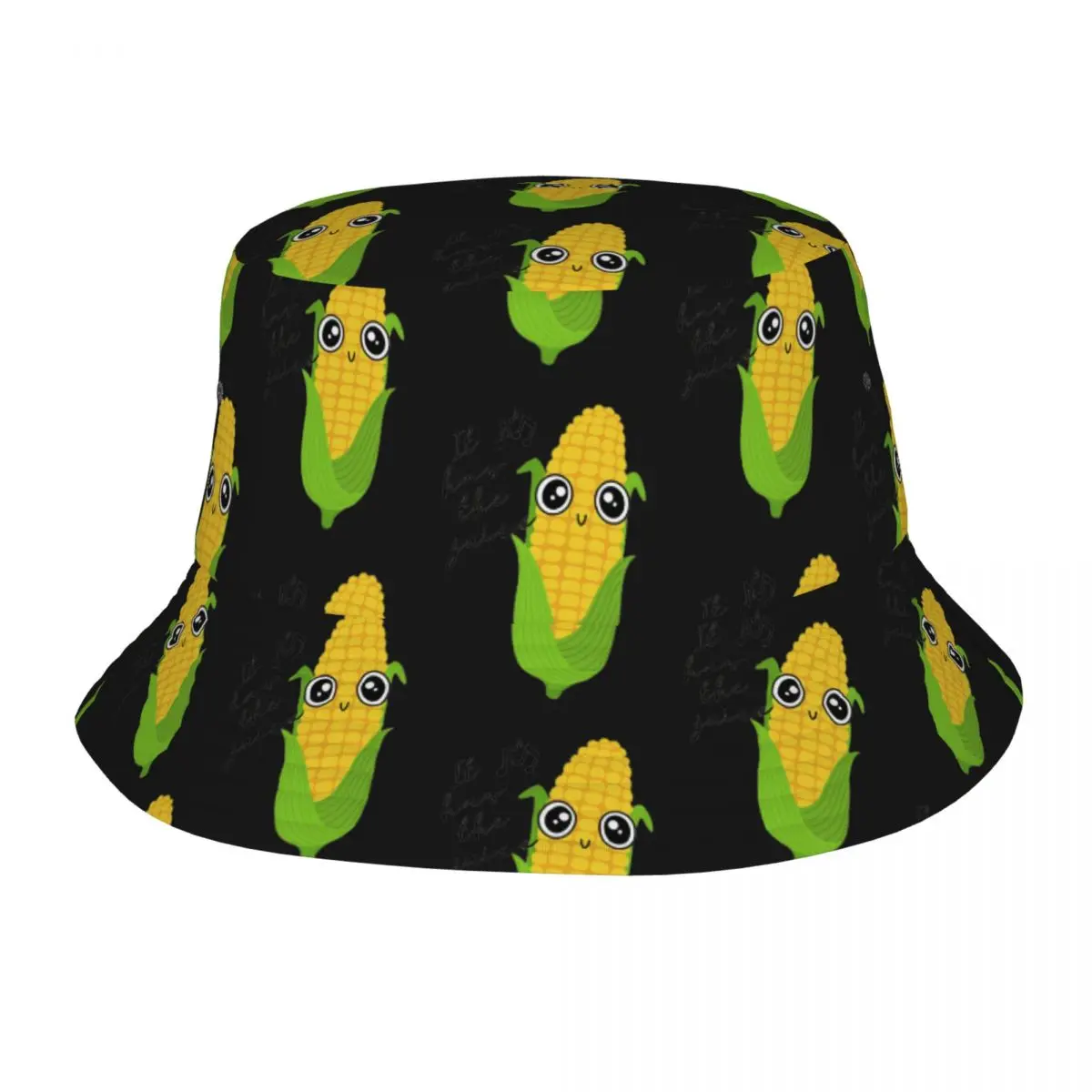 

It Is Corn It Has The Juice Bucket Hat Hawaii Fisherman Caps Portable Fishing Sun Hats For Unisex Retro Design Cap