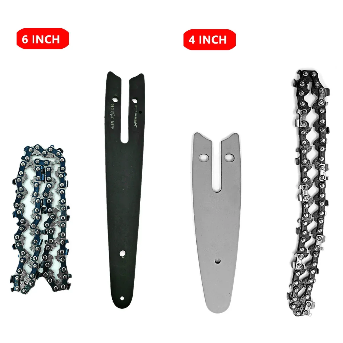 4 inch 6 inch Chain Universal Chain Mini Steel Electric Chainsaw Chain Guide Plate Replacement Electric Saw Accessories