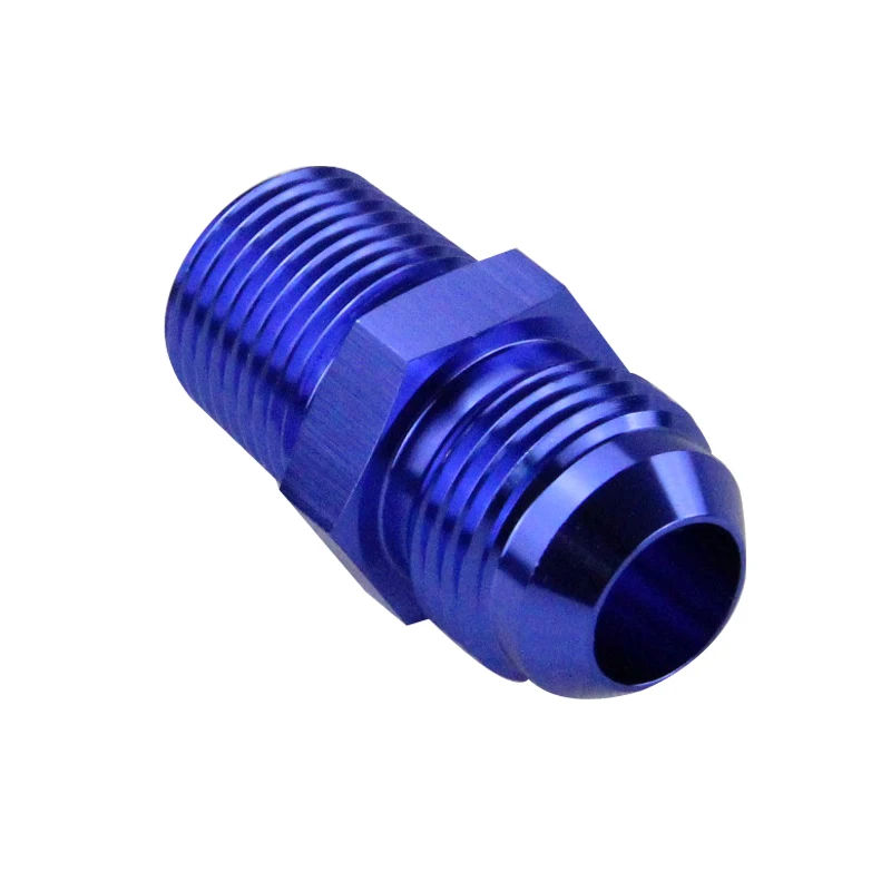 LIZHI RACING - (AN10-NPT1/2) AN10 to 1/2 NPT Straight Adapter Flare Fitting auto hose fitting Male LZ-SL816-10-08-011