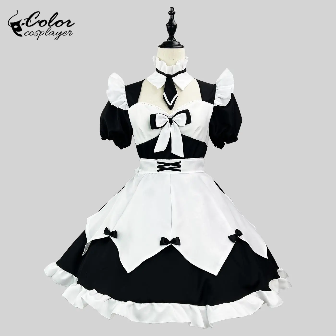 

Color Cosplayer Anime Lolita School Uniform Women Lolita Halloween Cosplay Costume Carnival Black Outfit Gothic Dress Up