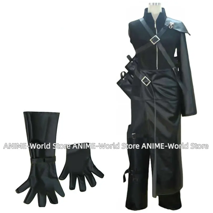 Final Fantasy FF7 Cloud Strife Cosplay Outfit PU Leather  Carnaval Costume Halloween Christmas Costume for Men and Women