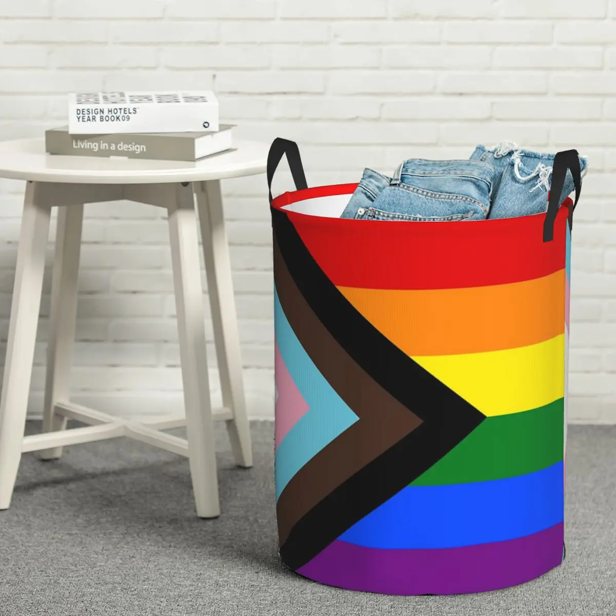 

Складная корзина для белья Progress Pride Flag, домашний органайзер, детская корзина для стирки, домашний органайзер