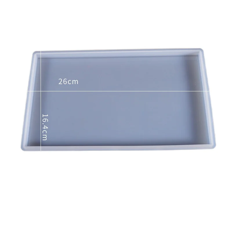 

Rectangular thickened silicone mold made of epoxy resin can be used for jewelry trays clay plates tables coasters fruit trays