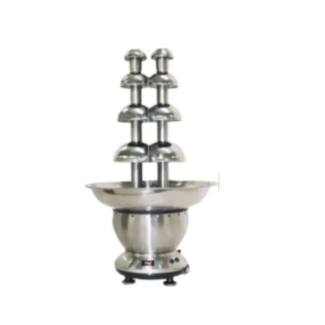 2025 LST Professional 4 Layers Stainless Steel Commercial Chocolate Fountain Home Waterfall Fountain Machine