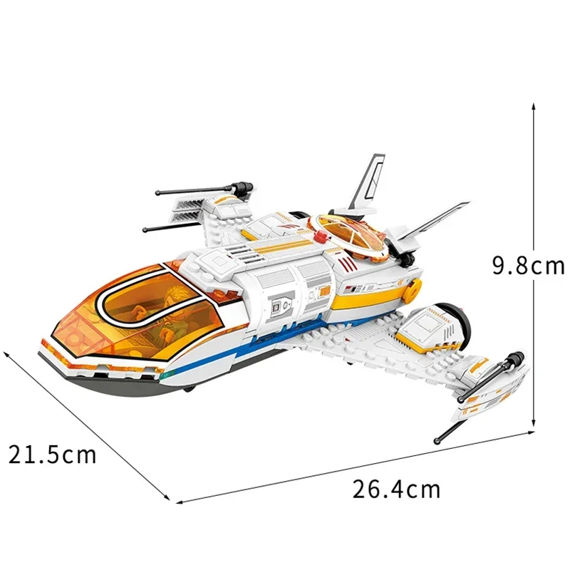 SEMBO BLOCK Urban Aerospace Astronaut Baustein Weltraumforschung Charakter Raumschiff Baustein Spielzeug Geburtstagsgeschenk