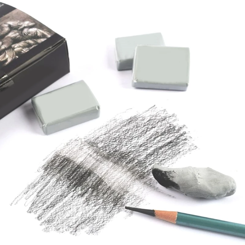 Gomme malaxée en caoutchouc F3MA, gomme malléable pour l'ombrage, le lissage les croquis