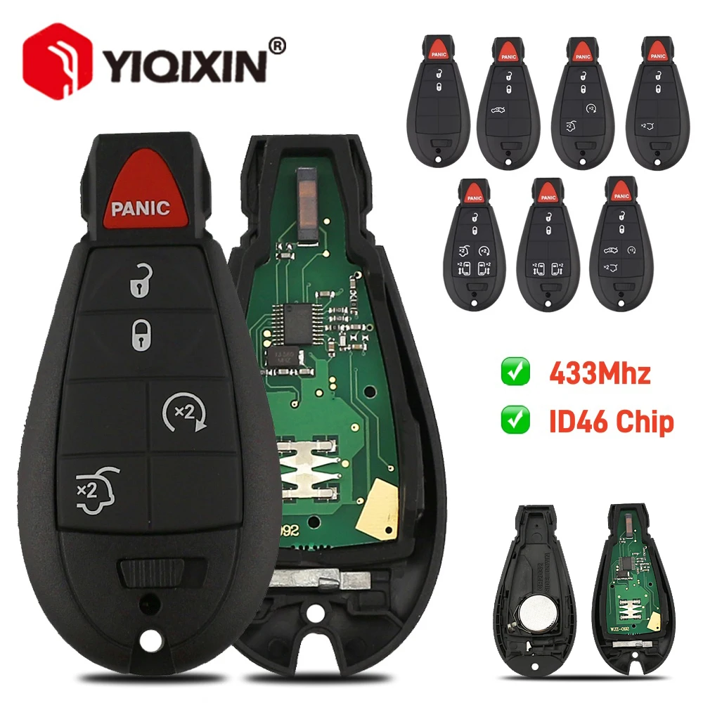 

Дистанционный ключ от автомобиля 433 МГц для Chrysler 300C Town Country для Jeep Grand Cherokee Commander для Dodge Caravan Journey ID46 M3N5WY783X