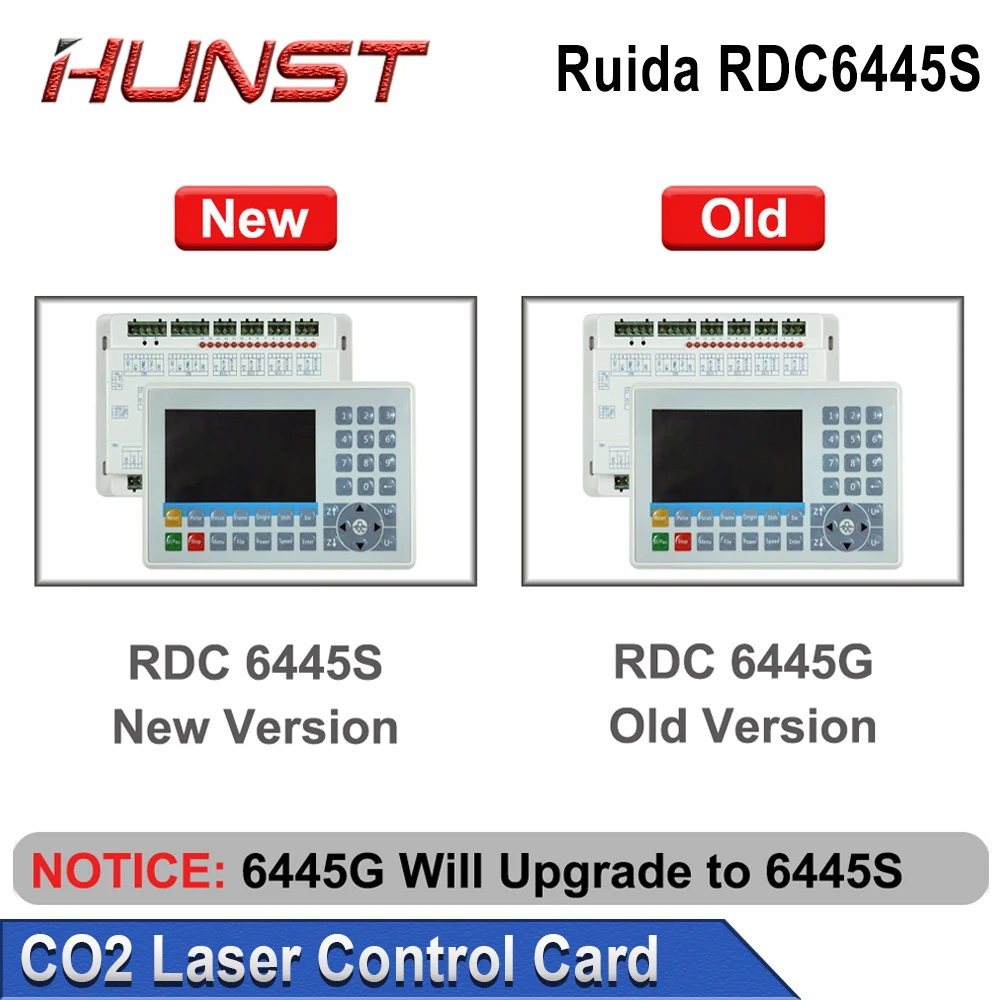 Hunst Ruida RDC6445G aktualizacja kontrolera lasera CO2 RDC6442 płyta główna do systemu sterowania maszyną do cięcia laserowego CNC RDC6445S