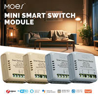 MOES Mini Tuya WiFi/Zigbee Smart Switch/Dimmer Module DIY Module Light Switch 1/2 Gang Remote Control Work Alexa Google Home