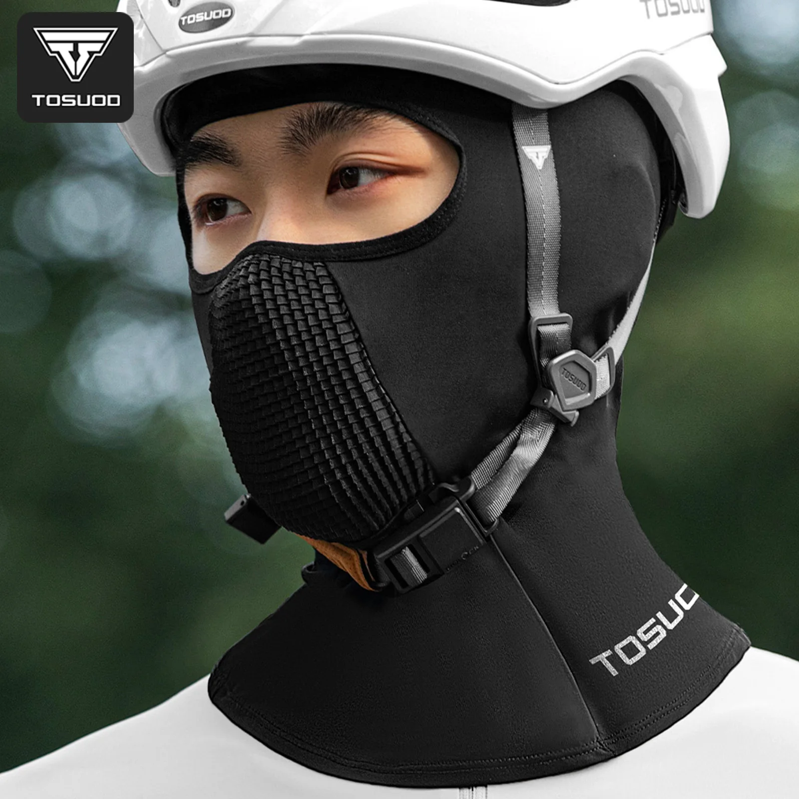 TOSUOD Vollgesichtsmaske, Sonnenschutz, winddicht, Gesichtsbedeckung, atmungsaktiv, elastisch, für Outdoor-Sport, Radfahren, Motorrad, Skifahren, Hut